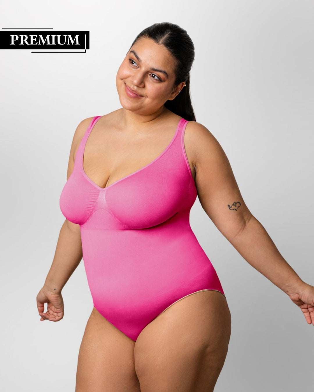 PREMIUM InvisiShape - Shaping Body Panty mit extra breiten Trägern - Pink Oktober