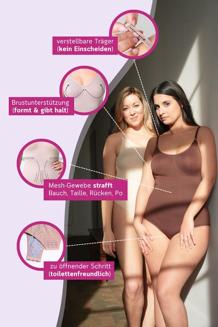 Dein Lieblingsstyle Bundle | Shaping Body mit Panty in Schwarz, Braun & Beige