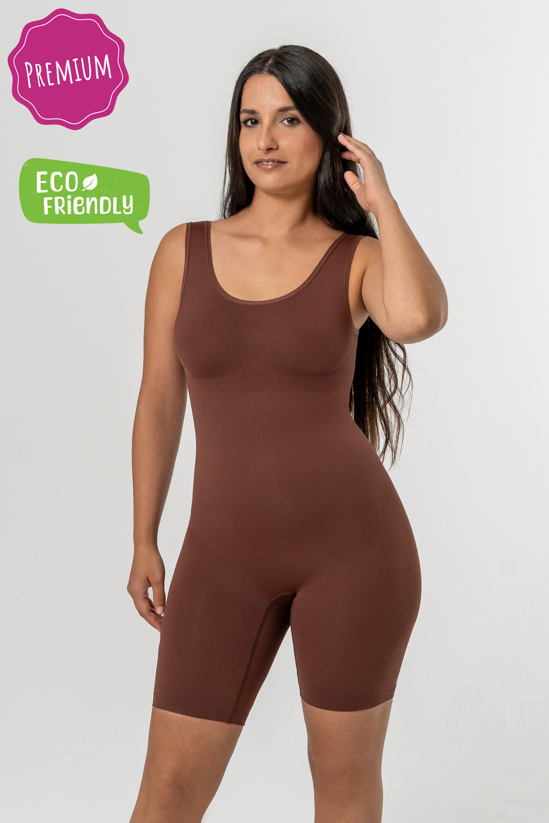 PREMIUM InvisiShape | Eco 🌱 Shaping Body mit Shorts hoher Rücken