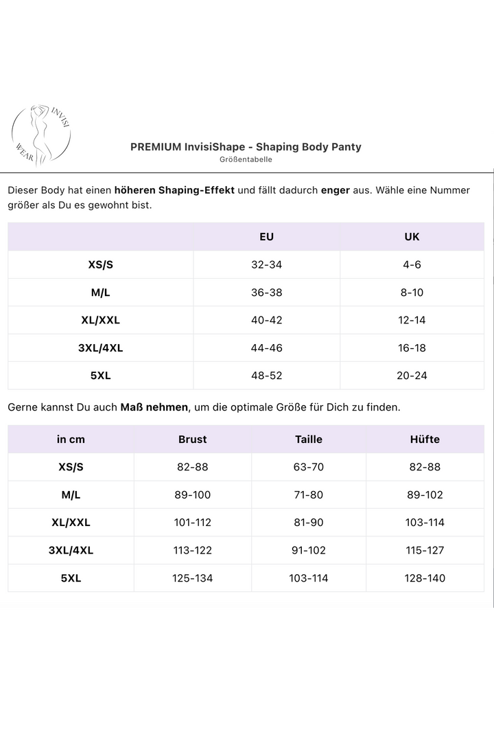 PREMIUM InvisiShape - Shaping Body Panty