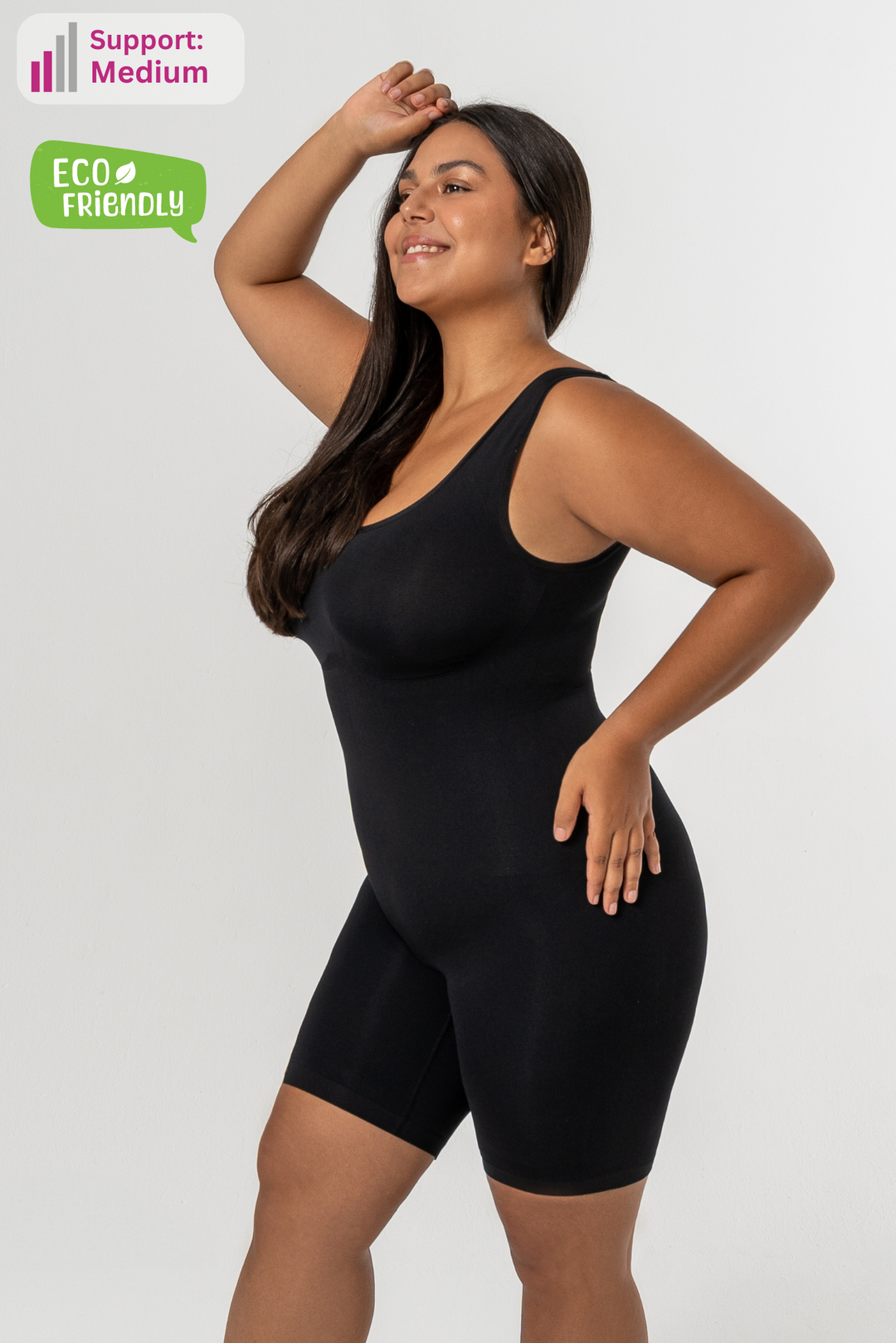 PREMIUM InvisiShape | Eco 🌱 Shaping Body mit Shorts hoher Rücken