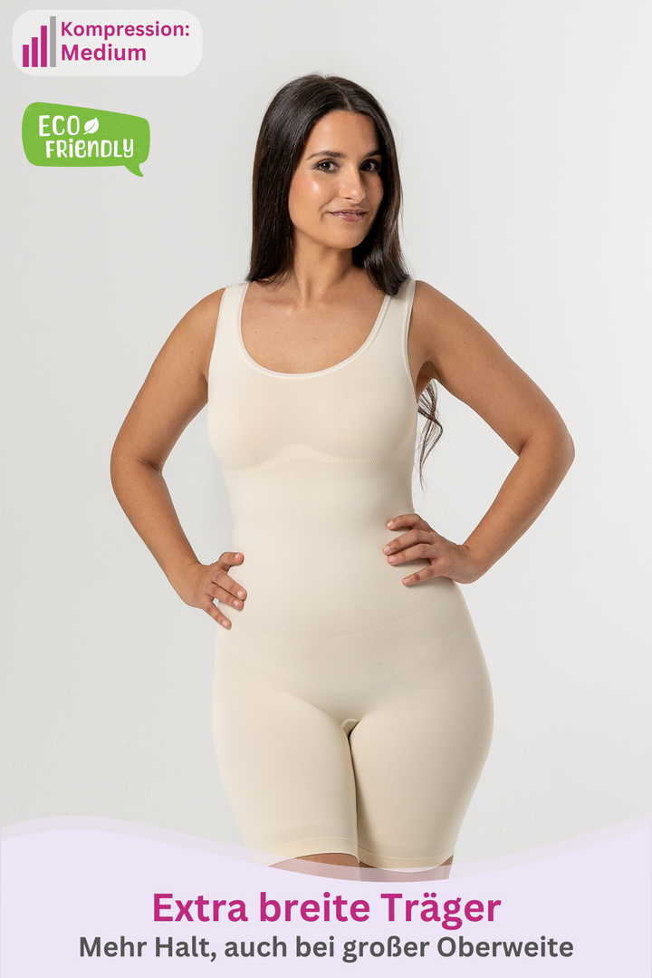 PREMIUM InvisiShape | Eco 🌱 Shaping Body mit Shorts hoher Rücken