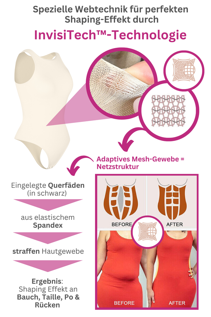 PREMIUM InvisiShape | Eco 🌱 Shaping Body Hochgeschlossen