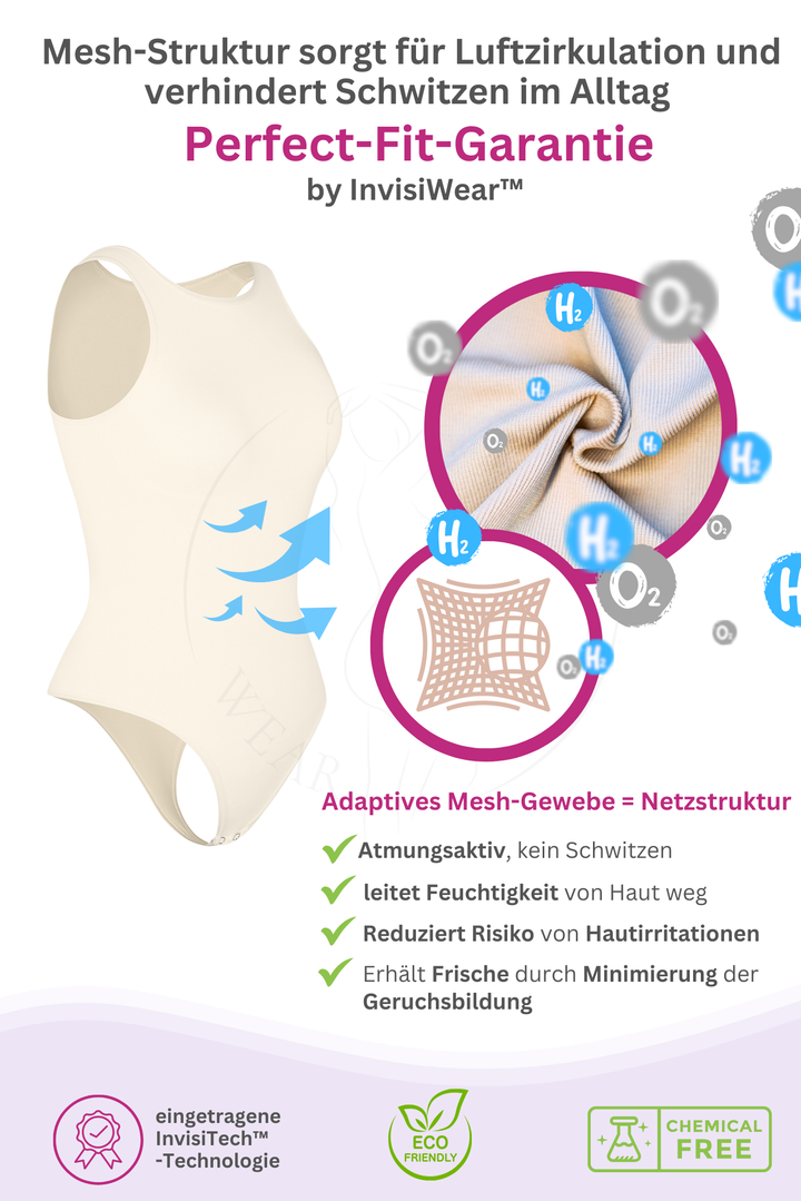 PREMIUM InvisiShape | Eco 🌱 Shaping Body Hochgeschlossen