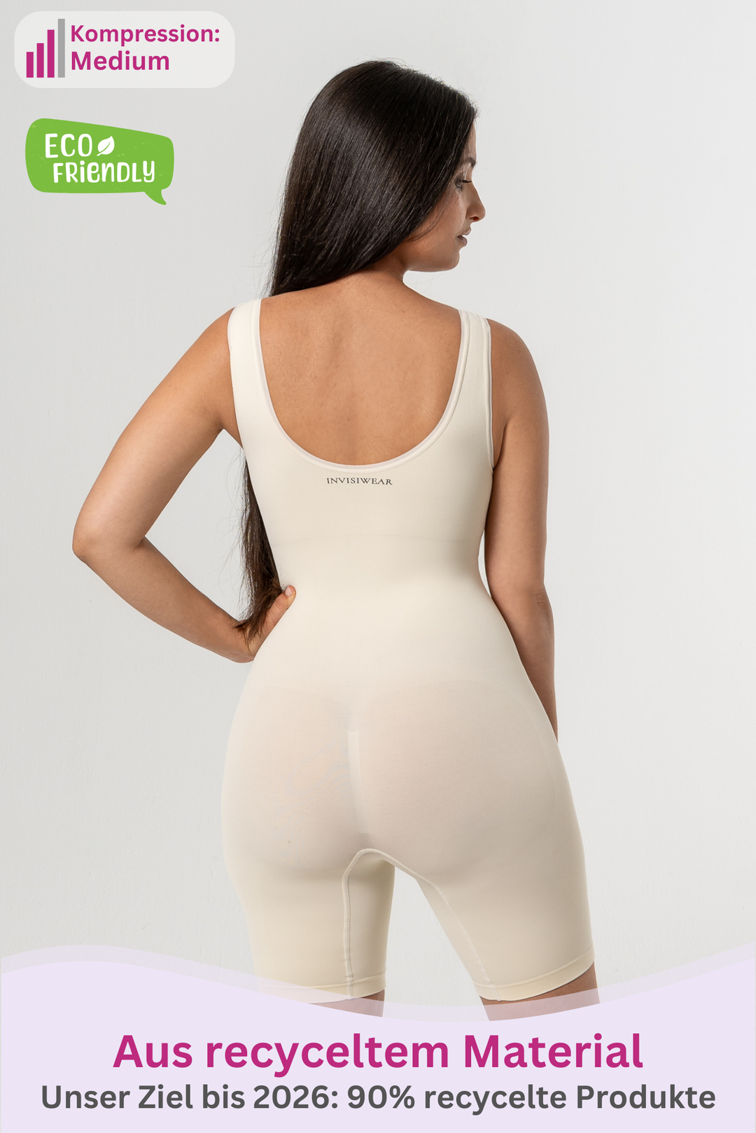 PREMIUM InvisiShape | Eco 🌱 Shaping Body mit Shorts hoher Rücken