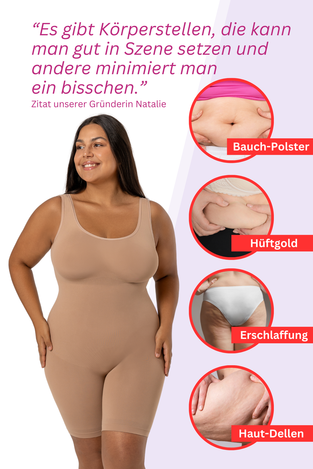 PREMIUM InvisiShape | Eco 🌱 Shaping Body mit Shorts hoher Rücken