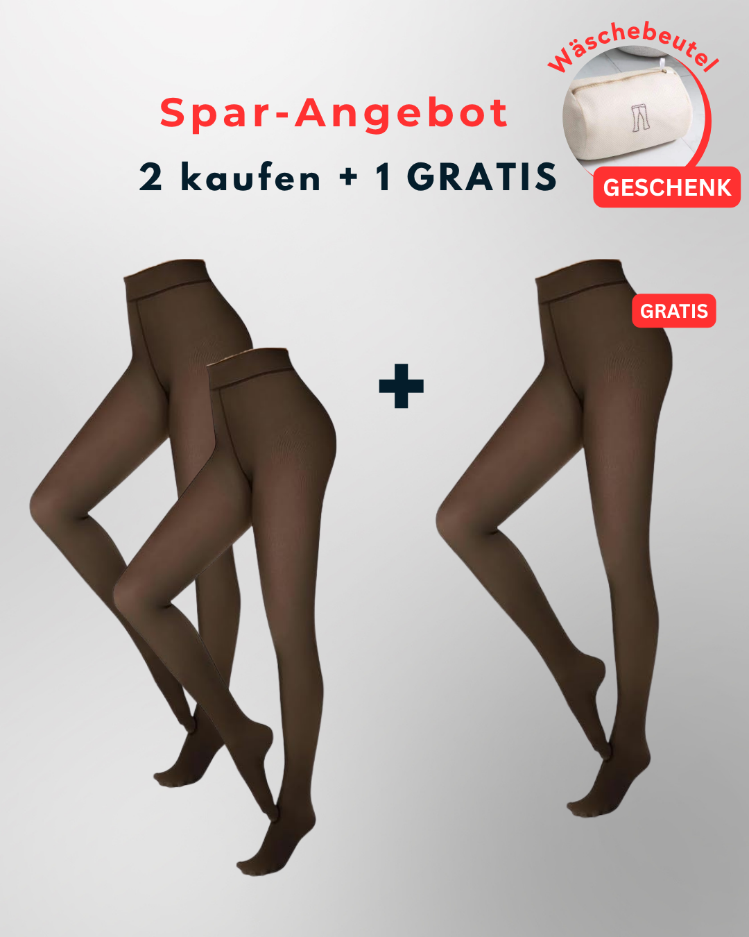 InvisiTights™ - Lined Tights (2025 version) with lined foot