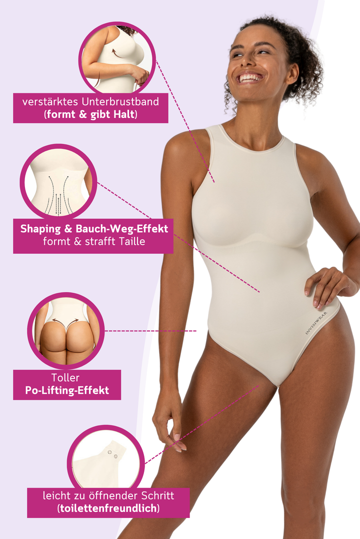 PREMIUM InvisiShape | Eco 🌱 Shaping Body Hochgeschlossen