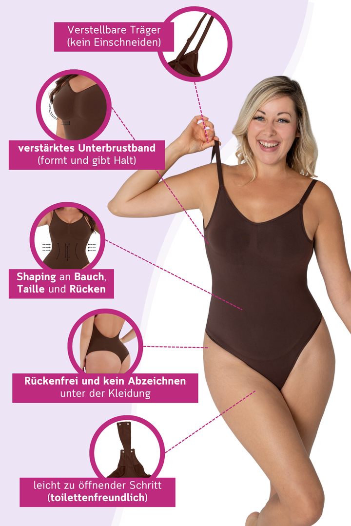 PREMIUM InvisiShape - Shaping Body Tanga rückenfrei