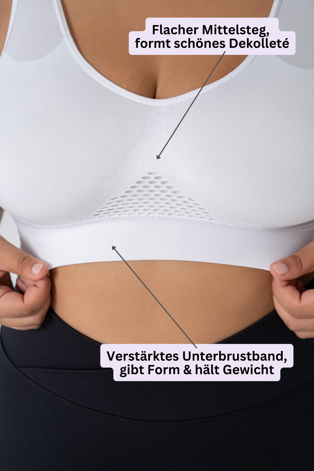 InvisiBra "Air" - Bügelloser bequemer Sport-BH