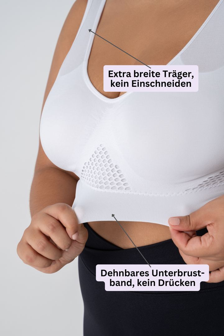 InvisiBra "Air" - Bügelloser bequemer Sport-BH