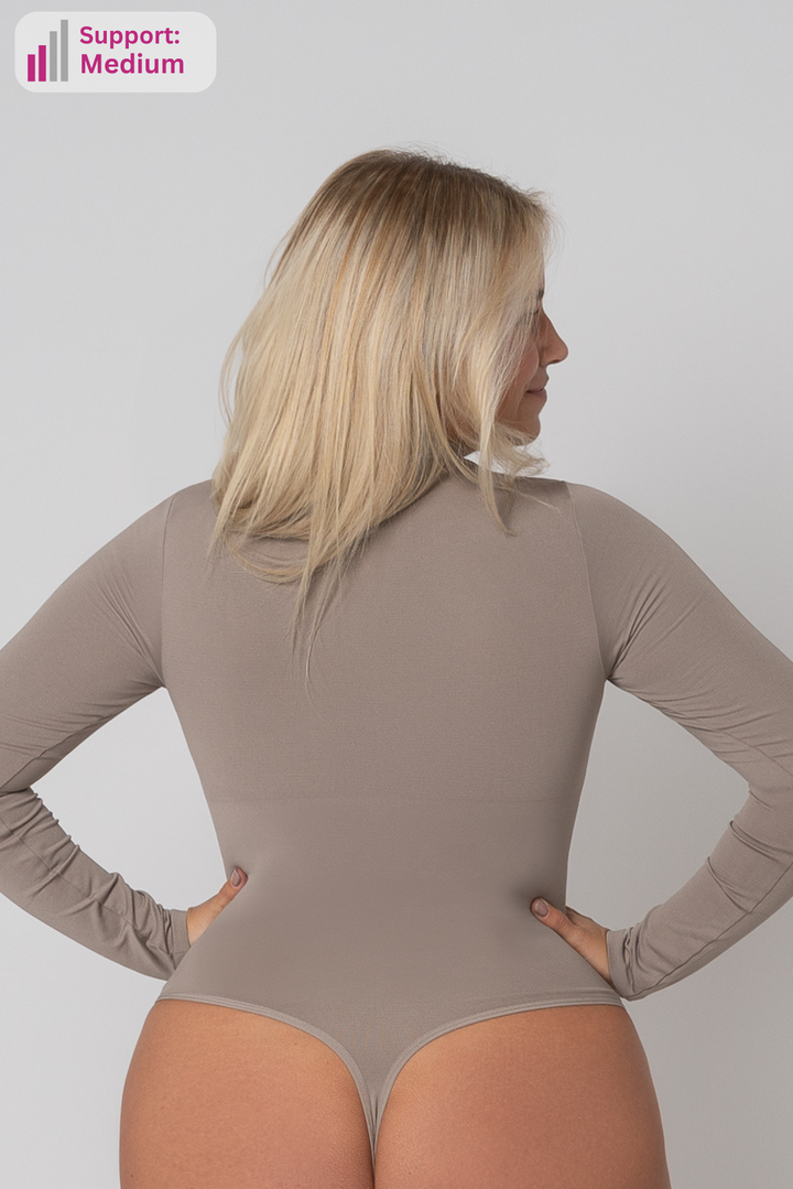 PREMIUM InvisiShape | Eco 🌱 Shaping Body mit langen Armen & Rollkragen