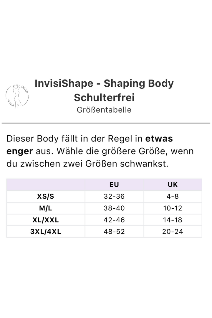 InvisiShape - Shaping Body Schulterfrei