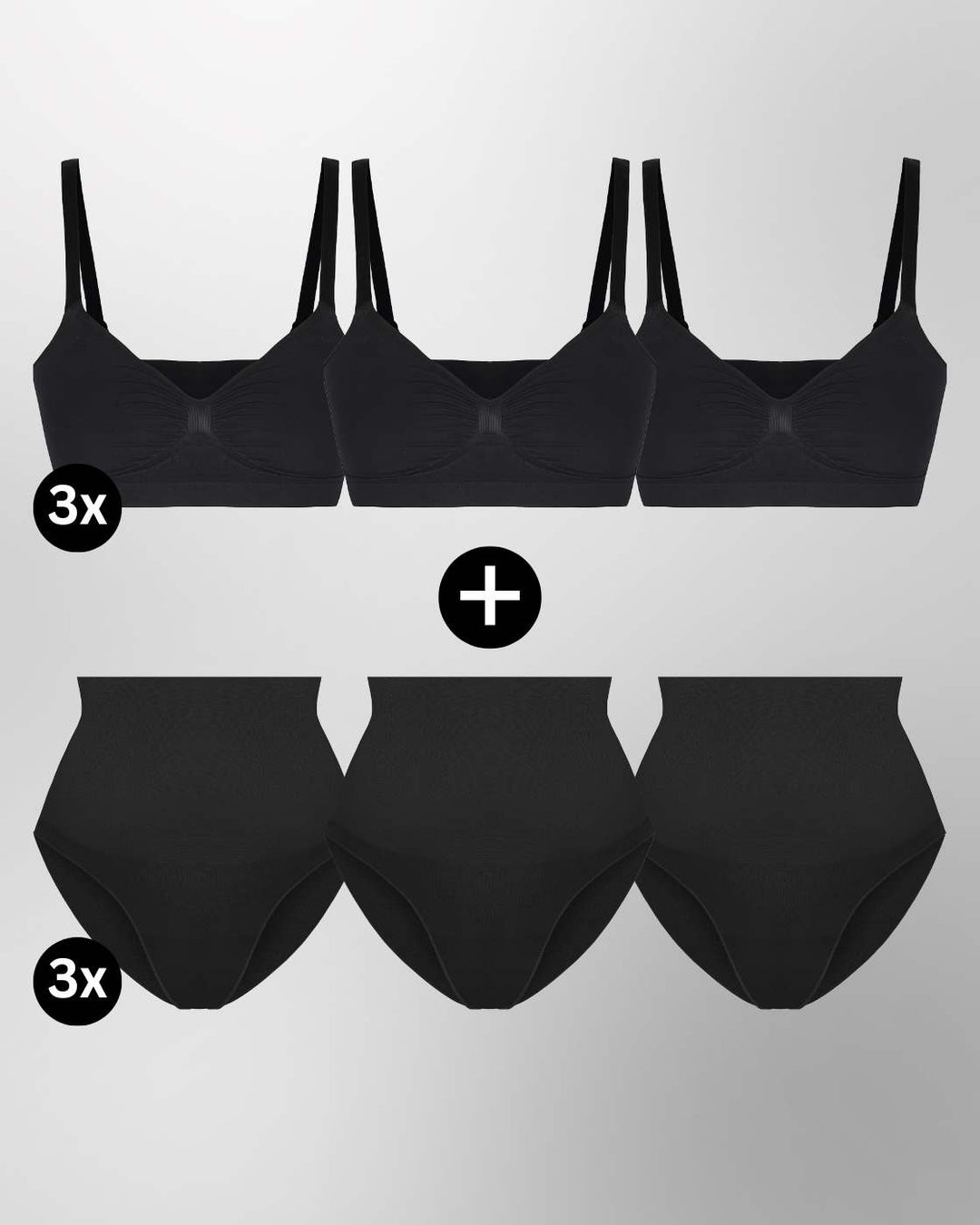 InvisiBra "Soft" 1.0 & InvisiBrief "Soft" - BH und Panty - 6er Set