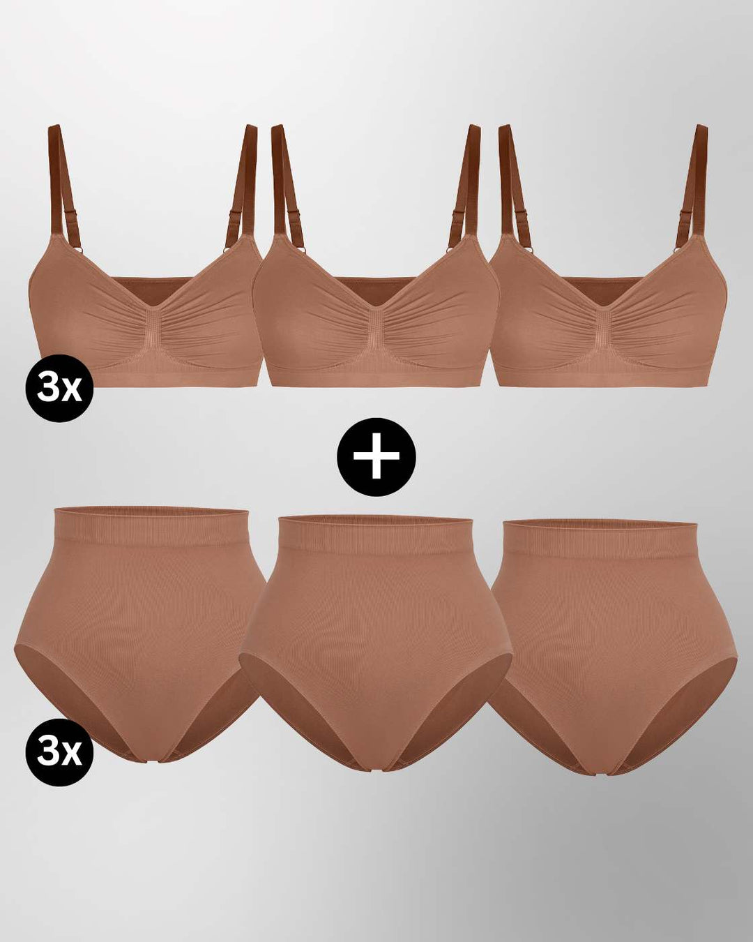 InvisiBra "Soft" 1.0 & InvisiBrief "Soft" - BH und Panty - 6er Set