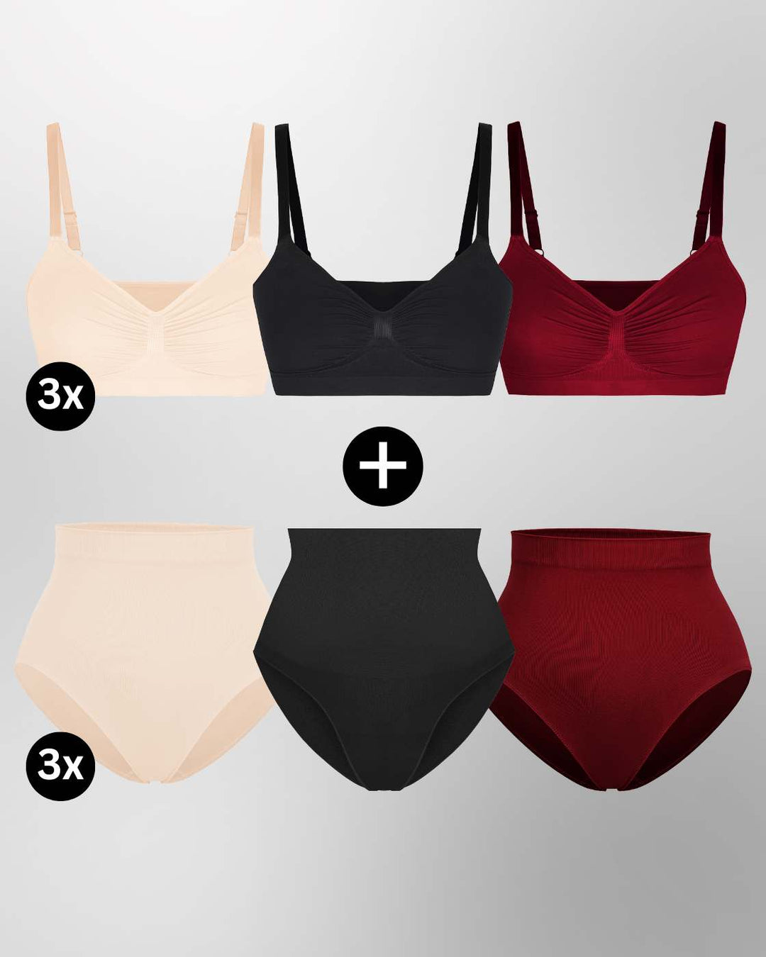 InvisiBra "Soft" 1.0 & InvisiBrief "Soft" - BH und Panty - 6er Set