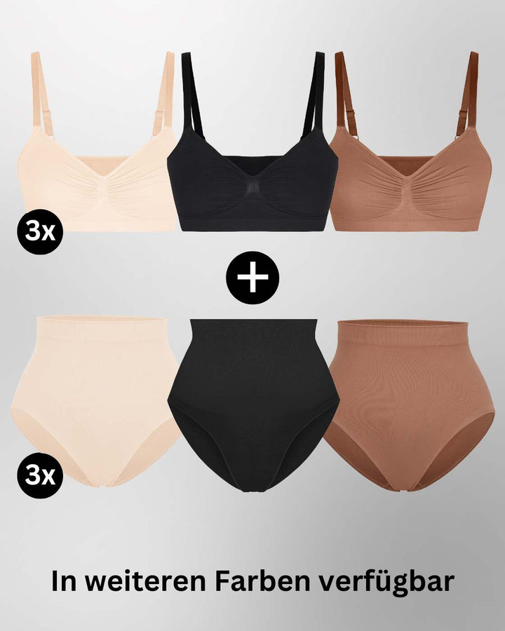 InvisiBra "Soft" 1.0 & InvisiBrief "Soft" - BH und Panty - 6er Set