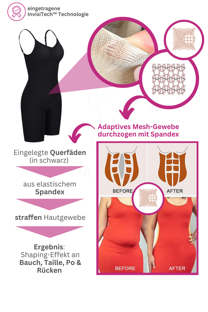 InvisiShape - Shaping Body mit Shorts rückenfrei