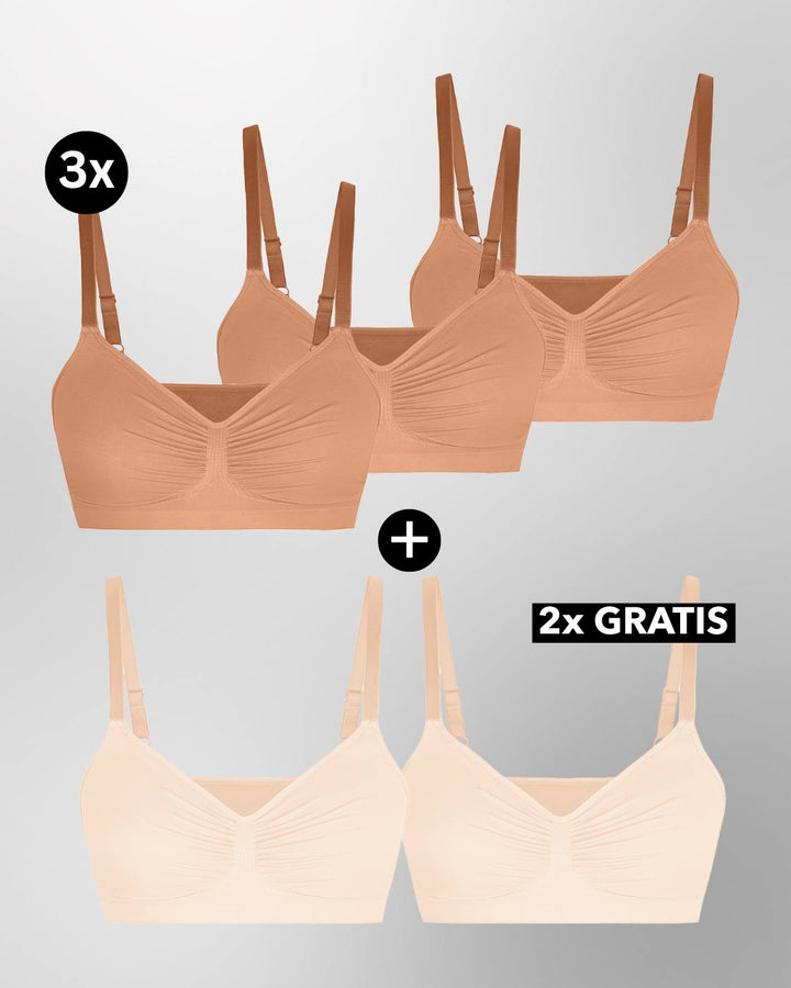 PREMIUM InvisiShape - InvisiBra "Soft" 1.0 - 5er Set