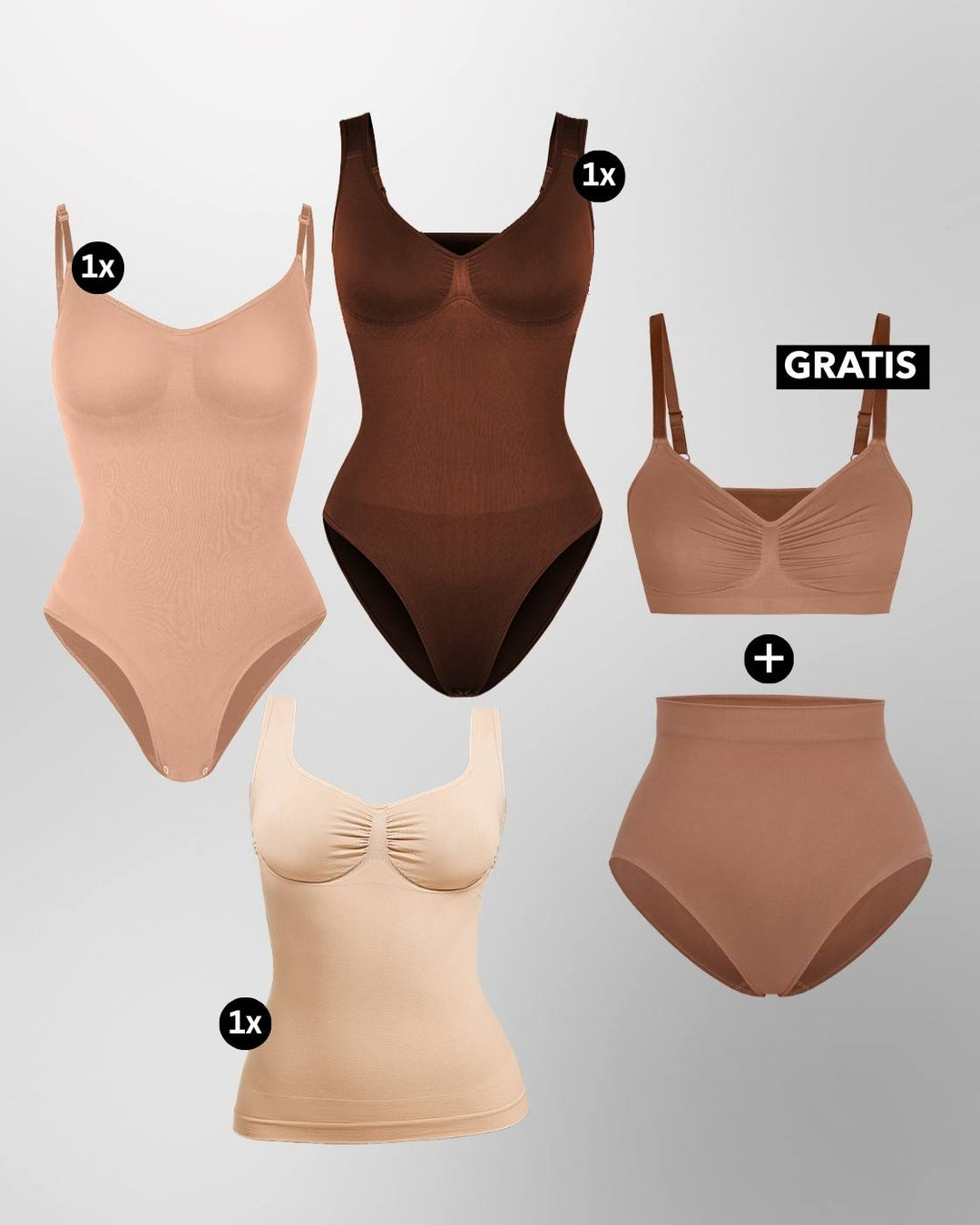 PREMIUM InvisiShape - Shaping Essentials - 5er Set