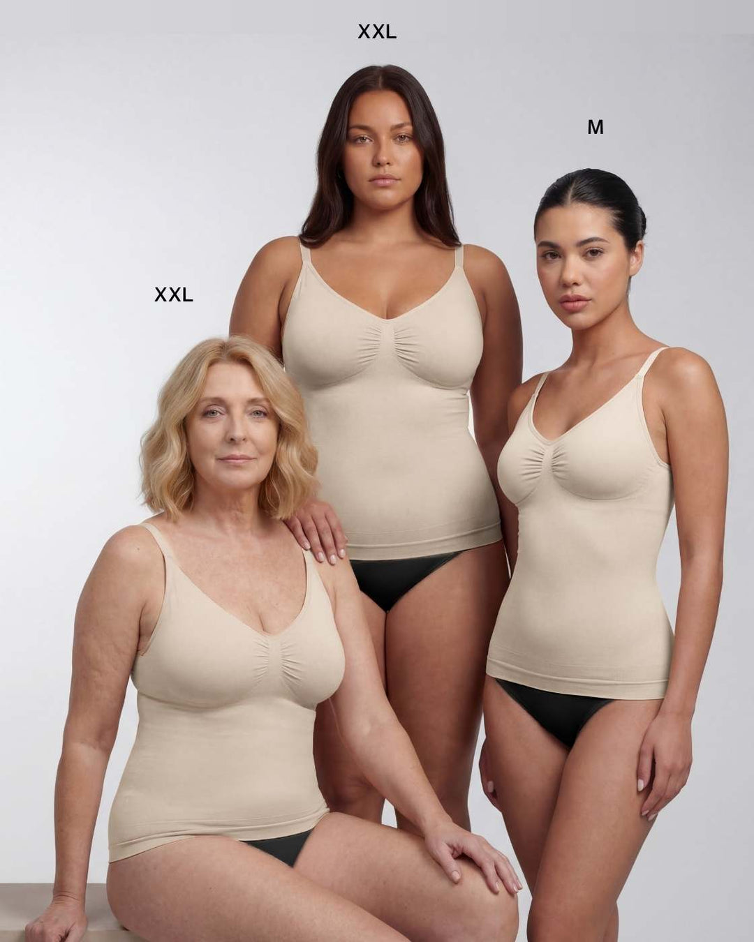 PREMIUM InvisiShape - Top mit verstellbaren Trägern - 3er Set