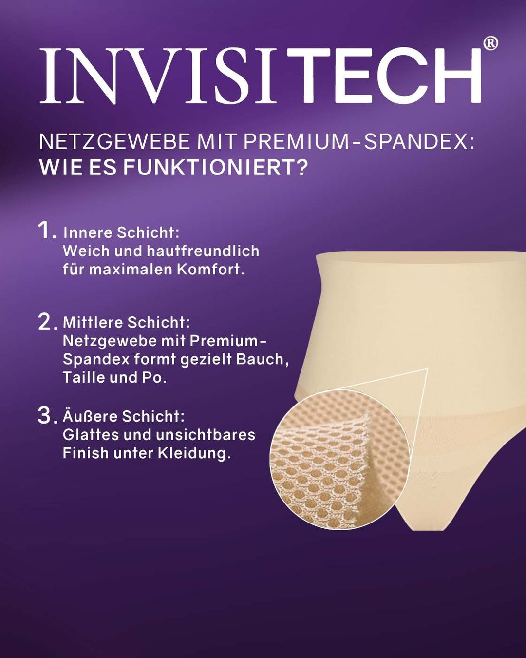 InvisiBrief "Soft" - Highwaist Panty - 3er Set