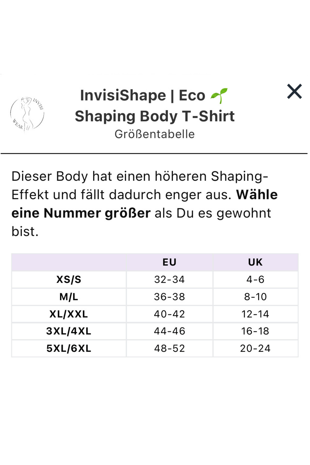 InvisiShape | Eco 🌱 Shaping Body T-Shirt