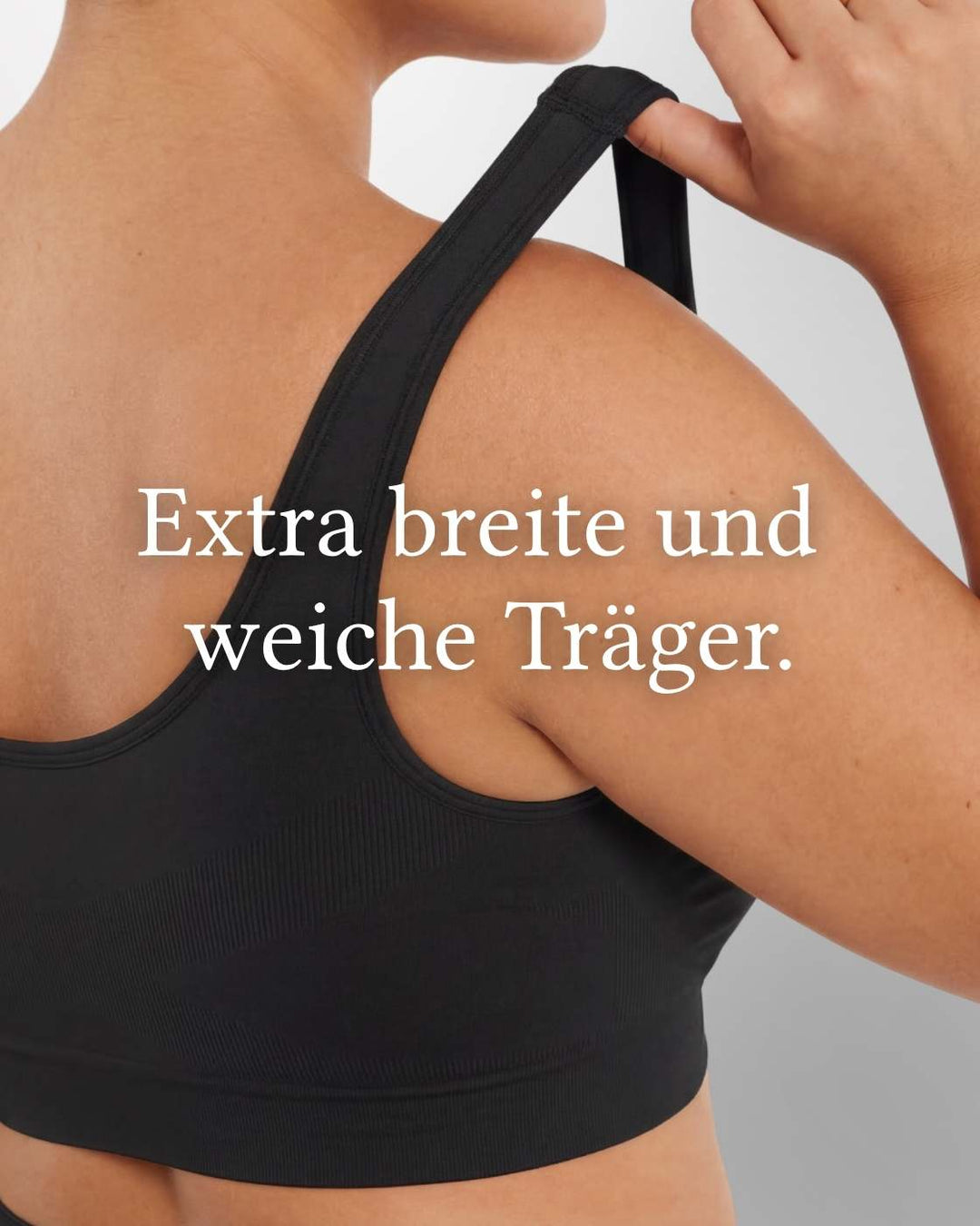 InvisiBra "Soft" 2.0 - Bügelloser BH mit breiten Komfort-Trägern - 3er Set
