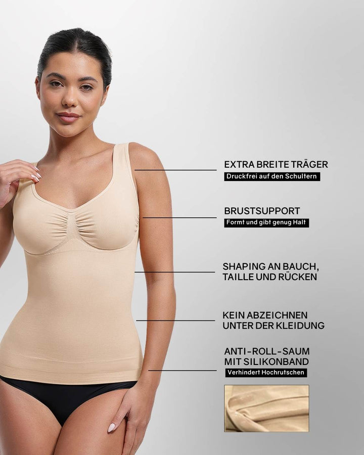 PREMIUM InvisiShape - Top mit breiten Trägern & InvisiBra "Soft" 1.0 - 5er Set