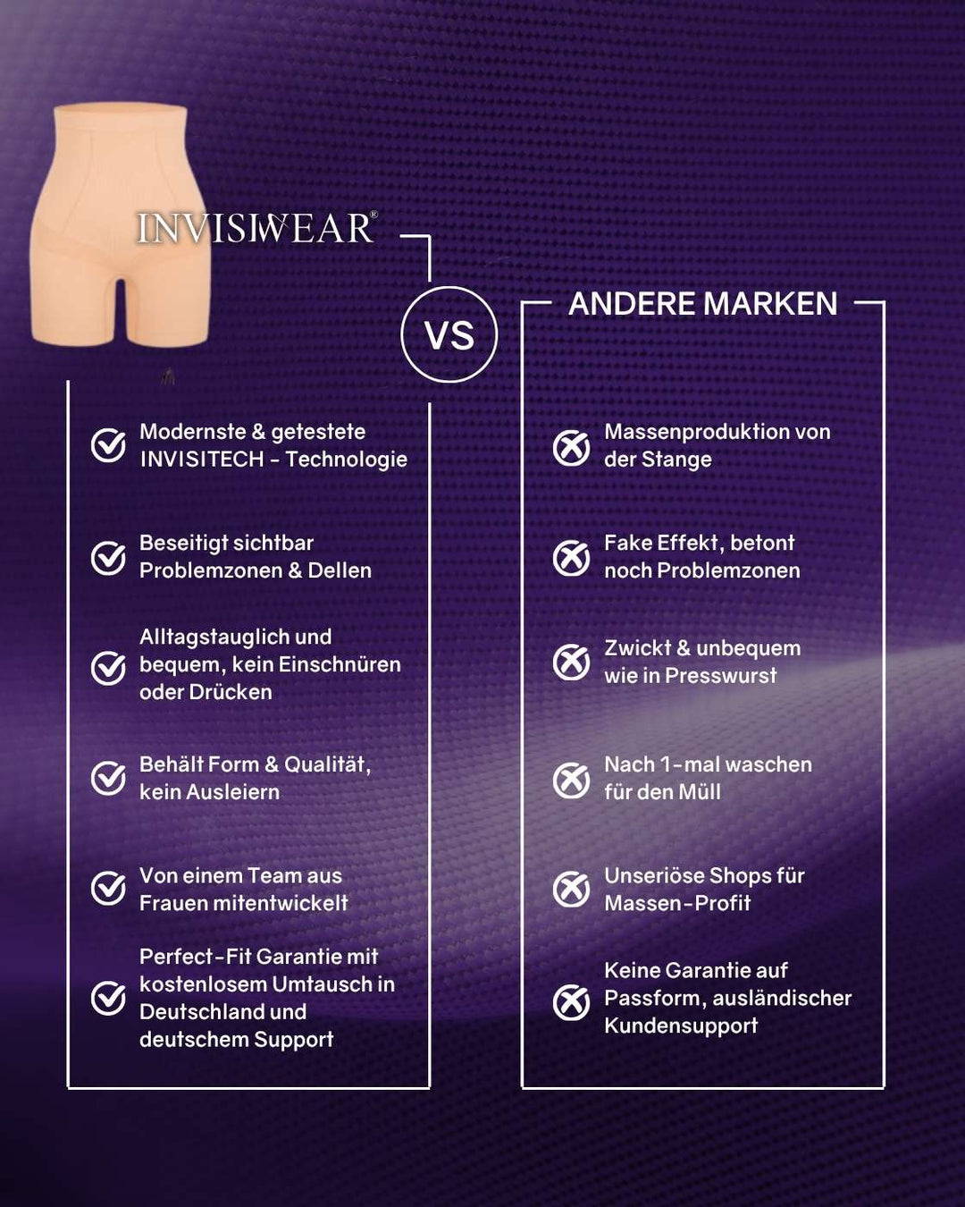 PREMIUM InvisiShape - Shaping Shorts "Soft" - 4er Set