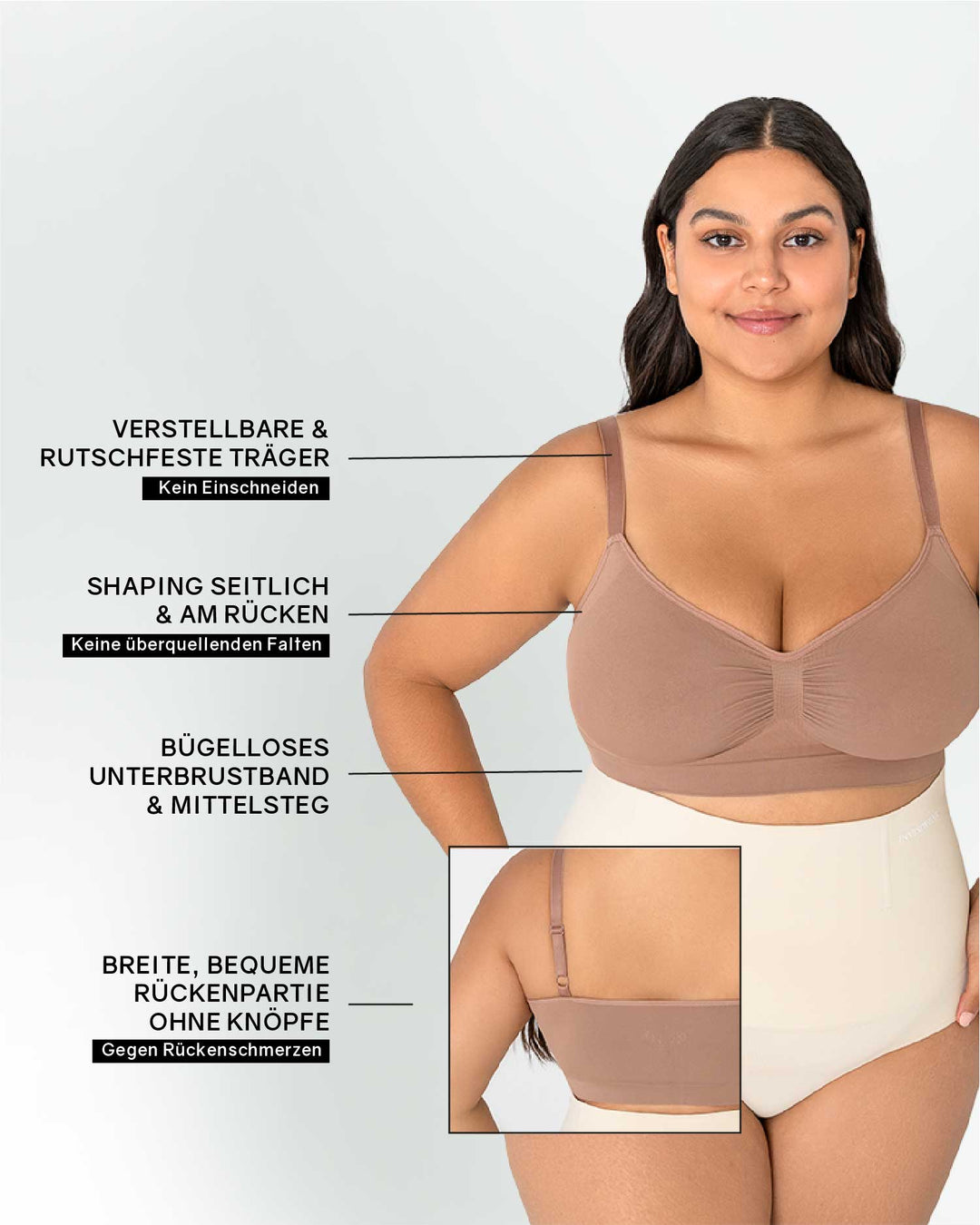 PREMIUM - InvisiBra "Soft" 1.0 & 2.0 - 5er Set