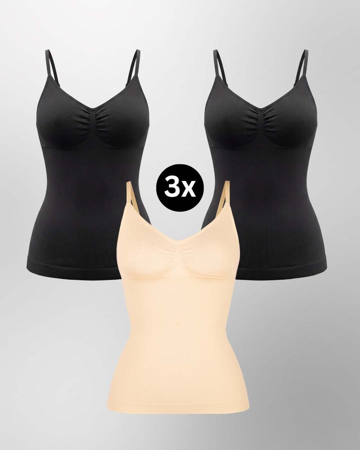 PREMIUM InvisiShape - Top mit verstellbaren Trägern - 3er Set