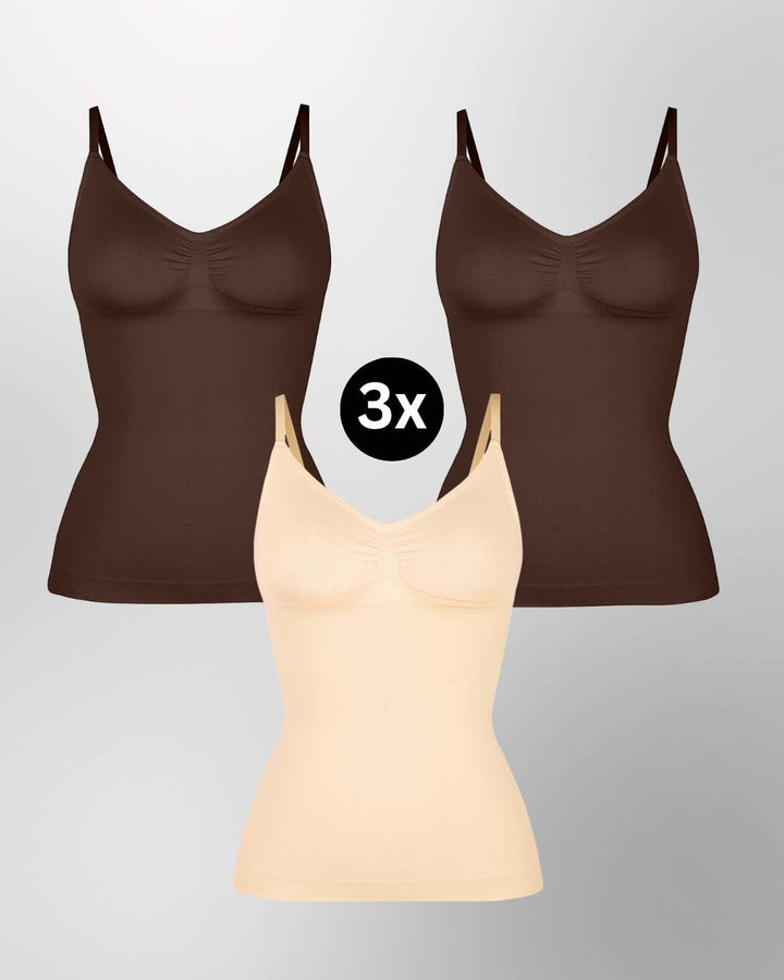 PREMIUM InvisiShape - Top mit verstellbaren Trägern - 3er Set