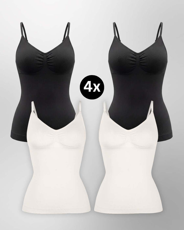 PREMIUM InvisiShape - Top mit verstellbaren Trägern - 4er Set