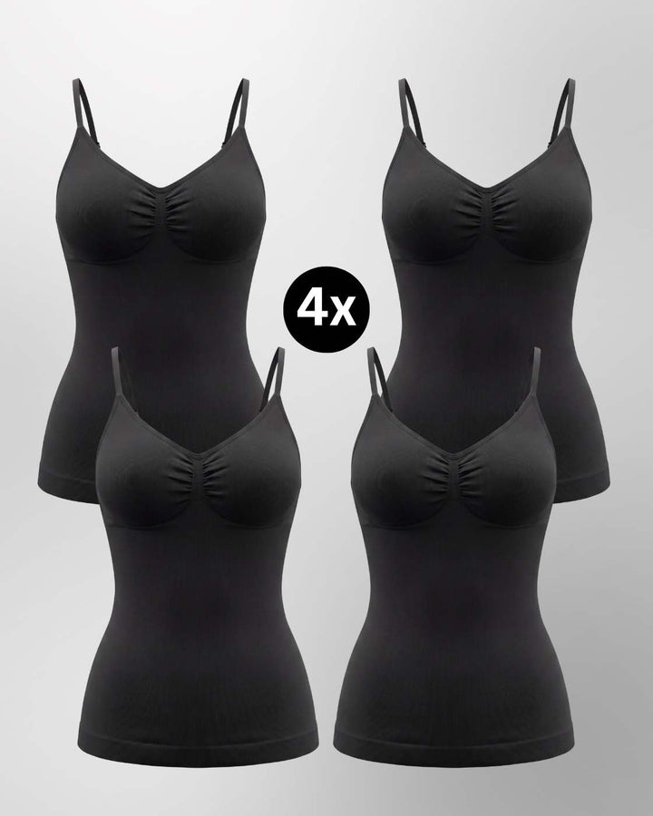PREMIUM InvisiShape - Top mit verstellbaren Trägern - 4er Set