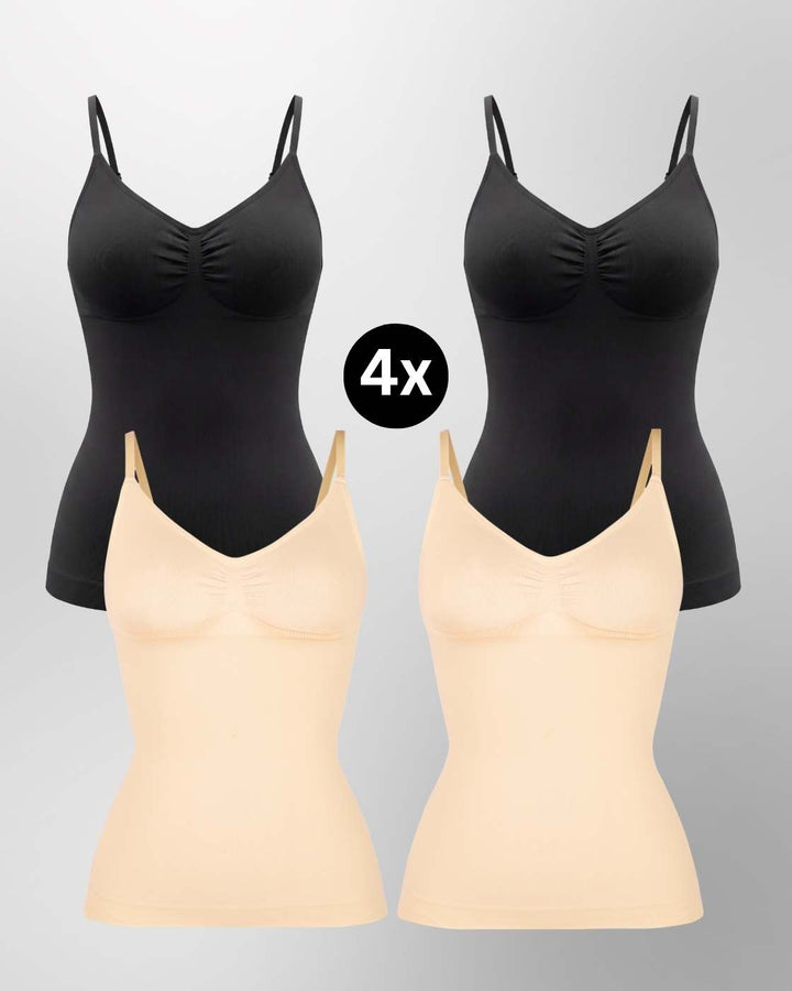 PREMIUM InvisiShape - Top mit verstellbaren Trägern - 4er Set