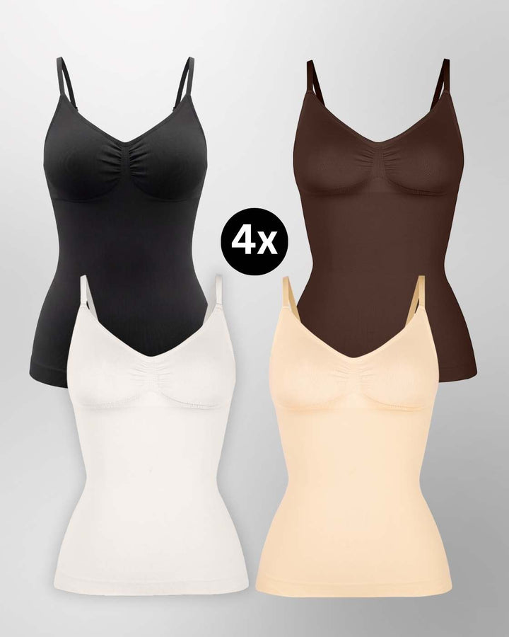 PREMIUM InvisiShape - Top mit verstellbaren Trägern - 4er Set