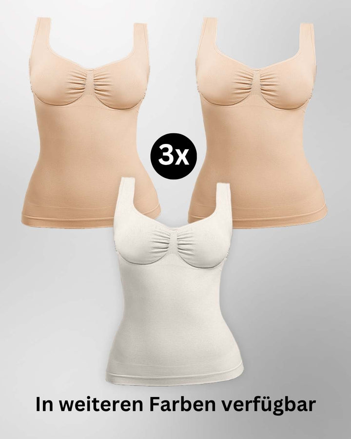 PREMIUM InvisiShape - Shaping Top mit Raffung - 3er Set