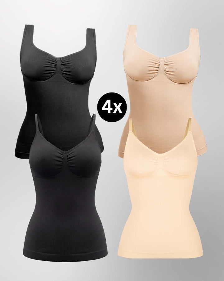 PREMIUM InvisiShape - Bestseller Shaping Tops - 4er Set