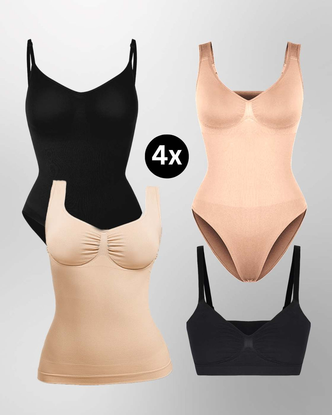 PREMIUM InvisiShape - Shaping Essentials - 4er Set