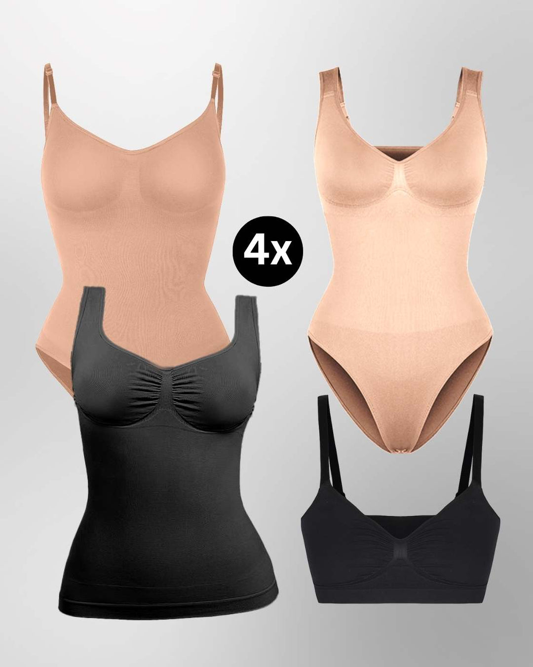 PREMIUM InvisiShape - Shaping Essentials - 4er Set