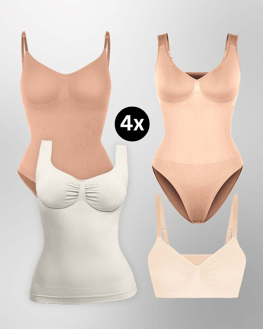 PREMIUM InvisiShape - Shaping Essentials - 4er Set