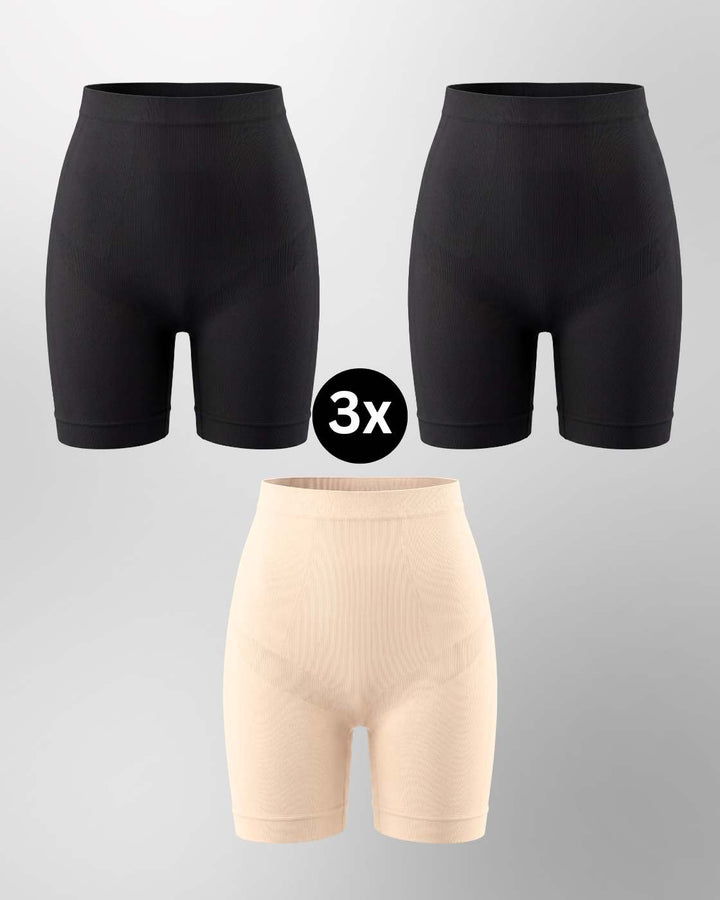 PREMIUM InvisiShape - Shaping Shorts "Soft" - 3er Set