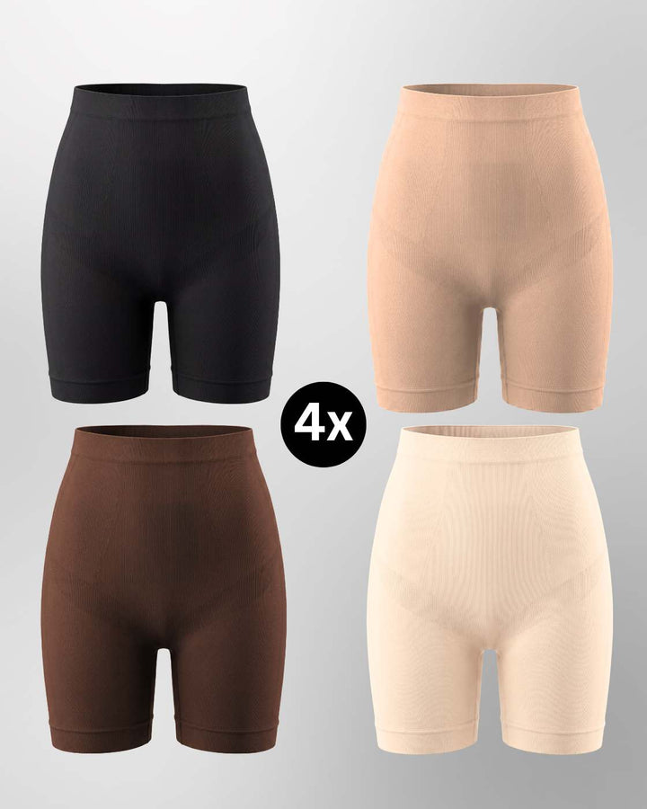 PREMIUM InvisiShape - Shaping Shorts "Soft" - 4er Set