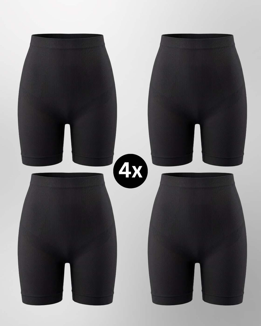 PREMIUM InvisiShape - Shaping Shorts "Soft" - 4er Set