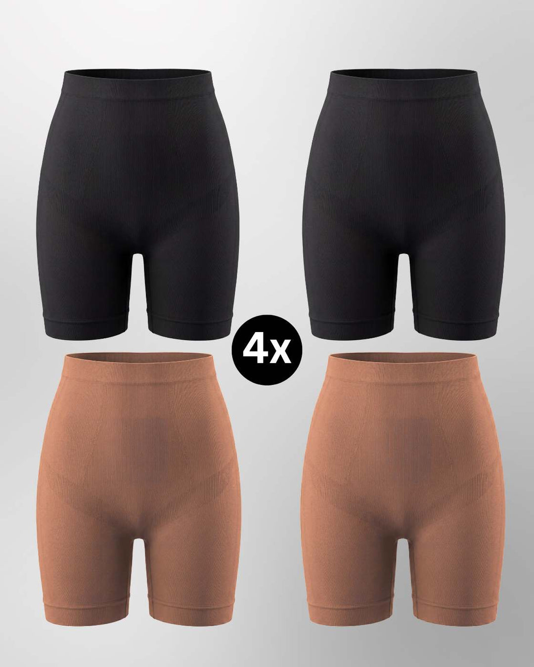 PREMIUM InvisiShape - Shaping Shorts "Soft" - 4er Set