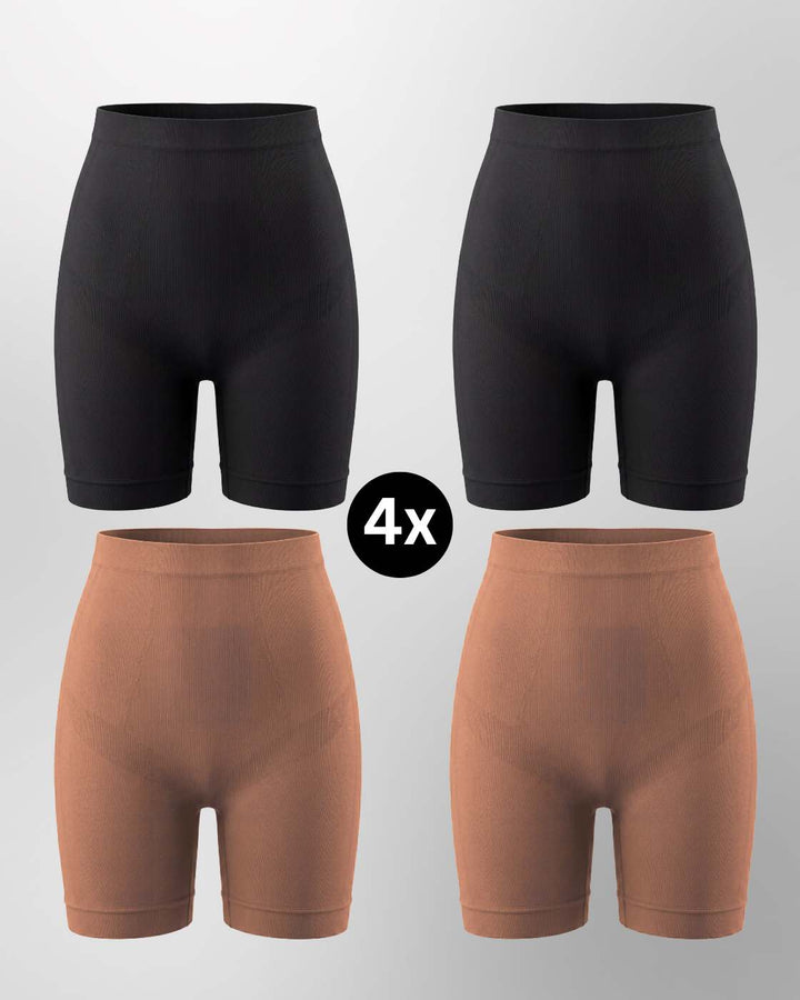 PREMIUM InvisiShape - Shaping Shorts "Soft" - 4er Set
