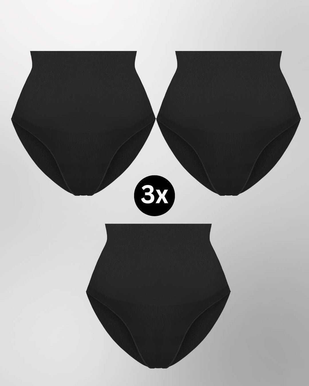 InvisiBrief "Soft" - Highwaist Panty - 3er Set