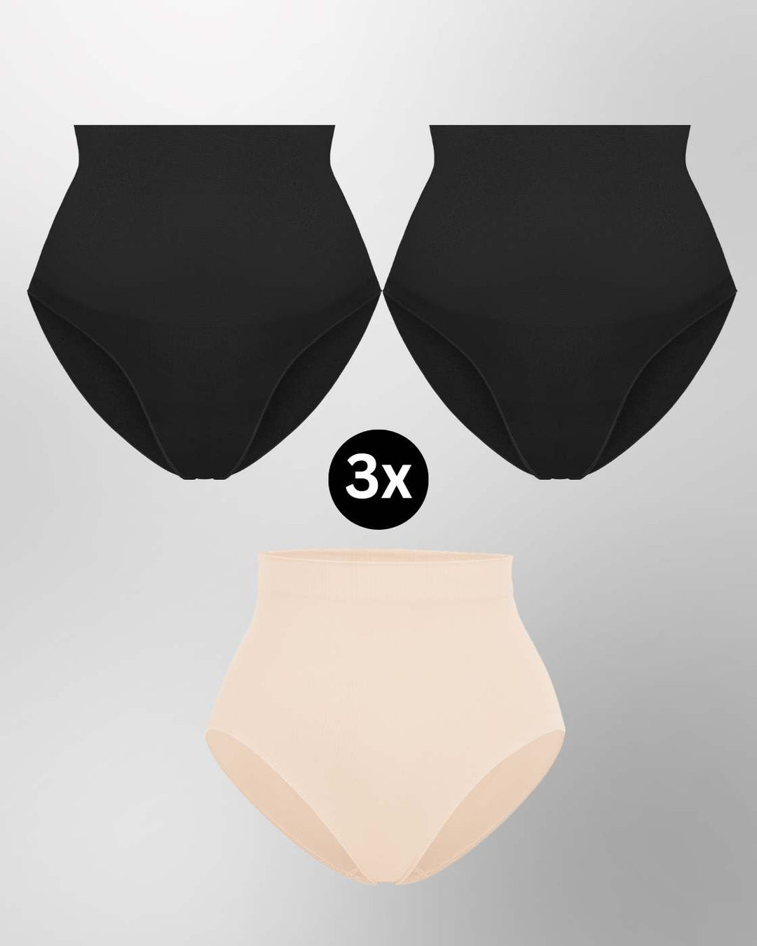 InvisiBrief "Soft" - Highwaist Panty - 3er Set