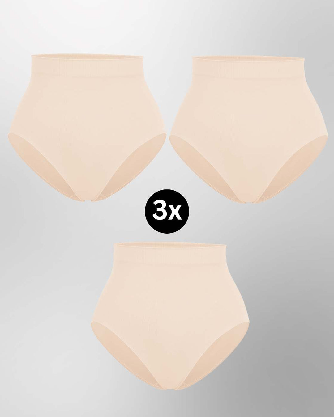 InvisiBrief "Soft" - Highwaist Panty - 3er Set